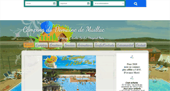 Desktop Screenshot of campingmaillac.fr