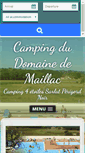 Mobile Screenshot of campingmaillac.fr